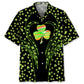 Shamrock Irish Saint Patrick's Day Hawaiian Shirt For Tropical Holidays, Outdoor Gatherings, And Everyday Comfort