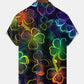 Shamrock Neon Gradient St. Patrick's 3D Hawaiian Shirt