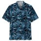 Shark Camouflage Hawaiian Shirt For Summer Vacation, Beach Travel, And Casual Wear