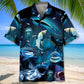 Shark Creative Pattern Hawaiian Shirt For Island Vacations, Weekend Events, And Relaxed Everyday Outfits