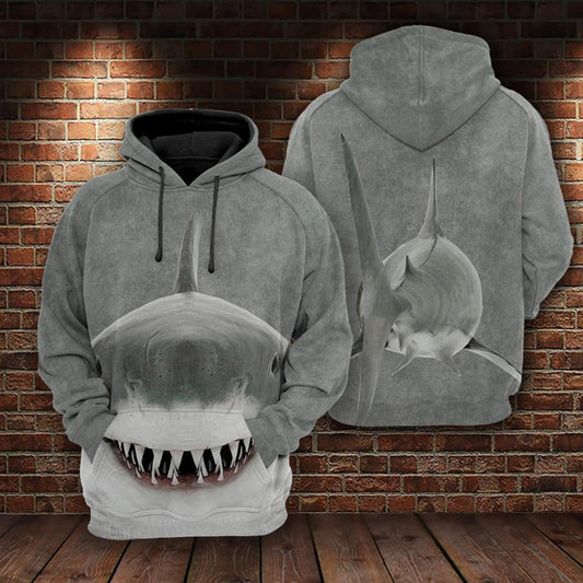 Shark Smile Ocean Hoodie For Beach Lovers Outdoor Activities And Thoughtful Gifts