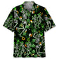 Skeleton Irish Saint Patrick's Day Hawaiian Shirt For Resort Trips, Coastal Parties, And Warm Weather Style