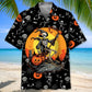 Halloween Skeleton Witch Hawaiian Shirt For Tropical Holidays, Outdoor Gatherings, And Everyday Comfort
