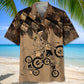 Skeletons Dirt Bike Race Hawaiian Shirt For Island Vacations, Resort Wear, And Relaxed Seasonal Style