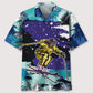 Skiing Snow Landscape Hawaiian Shirt For Tropical Holidays, Outdoor Gatherings, And Everyday Comfort