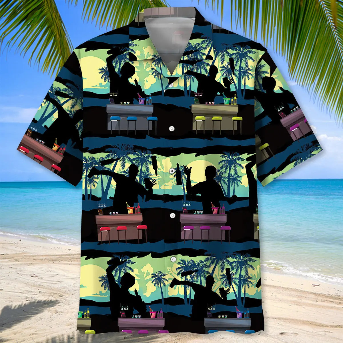 Skilled Bartender Hawaiian Shirt For Resort Trips, Coastal Parties, And Warm Weather Style