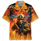 Hawaiian Shirt / Adults / S Skull Firefighter Halloween Hawaiian Shirt