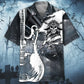 Gothic Skull Guitar Rock Hawaiian Shirt For Beach Days, Summer Outings, And Thoughtful Gift Giving