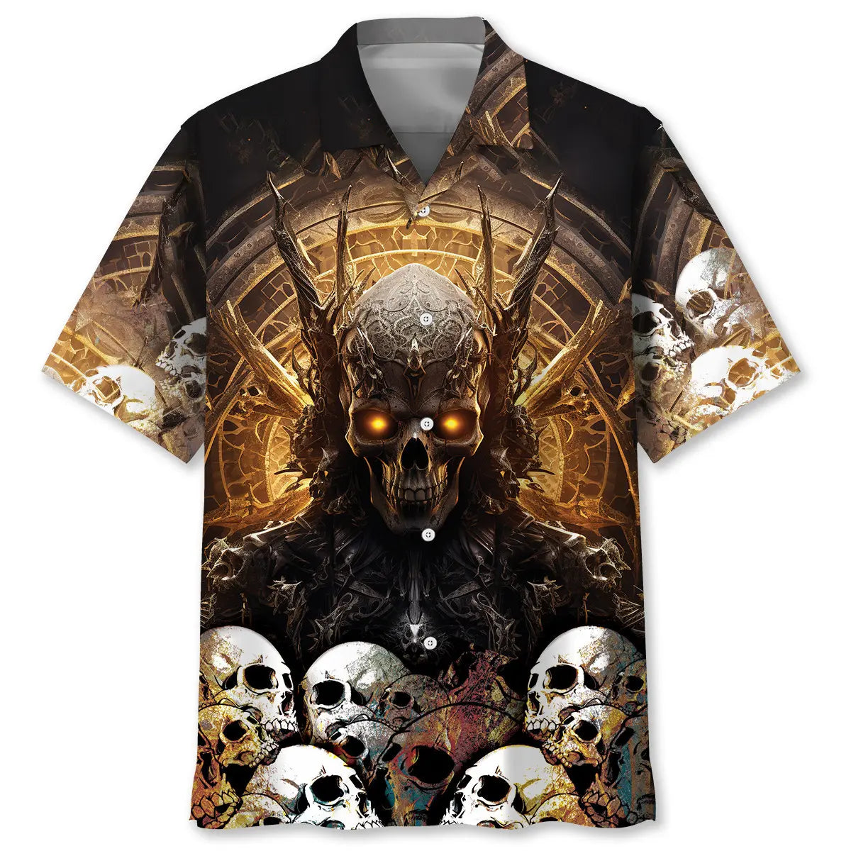 Skull King Hawaiian Shirt For Beach Days, Summer Outings, And Thoughtful Gift Giving