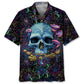 Skull Mushroom Hawaiian Shirt For Creative Adventures, Beach Travel, And Bold Warm Weather Wear