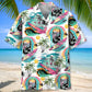 Skull Surfing Beach Hawaiian Shirt For Seasonal Celebration And Vacation Style