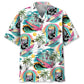 Skull Surfing Beach Hawaiian Shirt For Tropical Retreat And Vacation Style