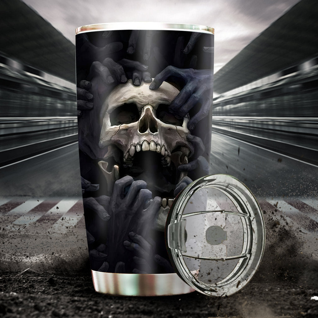Black Skull Strong 20 Oz Tumbler For Coffee Travel And Daily Drinks