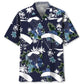 Skydiving Blue Nature Hawaiian Shirt For Beach Party And Outdoor Comfort