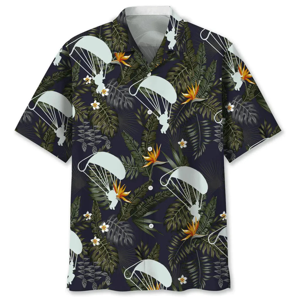 Skydiving Nature Hawaiian Shirt For Beach Days, Summer Outings, And Thoughtful Gift Giving