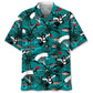 Vintage Skydiving Hawaiian Shirt For Resort Trips, Coastal Parties, And Warm Weather Style