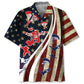 Vintage Skydiving Hawaiian Shirt For Summer Vacation, Beach Travel, And Casual Wear