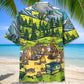 Funny Sloth Camping Hawaiian Shirt For Coastal Travel, Casual Events, And Comfortable Summer Wear