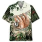 Sloth Jungle Hawaiian Shirt For Island Vacations, Weekend Events, And Relaxed Everyday Outfits