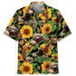 Sloth Sunflower Hawaiian Shirt For Nature Fans, Resort Trips, And Comfortable Warm Weather Wear
