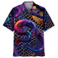 Snake Neon Hawaiian Shirt For Weekend Escape, Outdoor Event, And Vacation Style