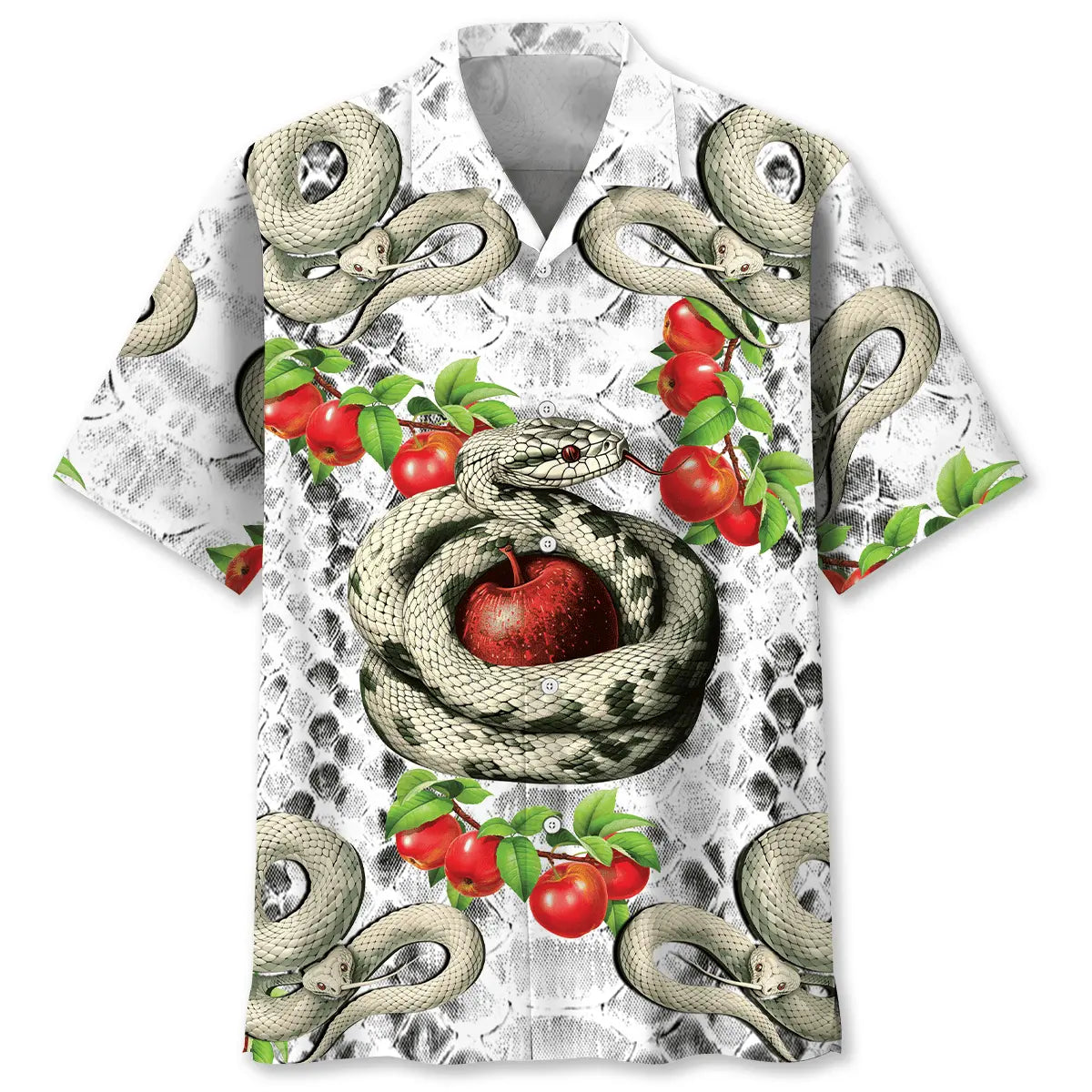Snake Vintage Hawaiian Shirt For Beach Travel, Cruise Journey, And Outdoor Comfort