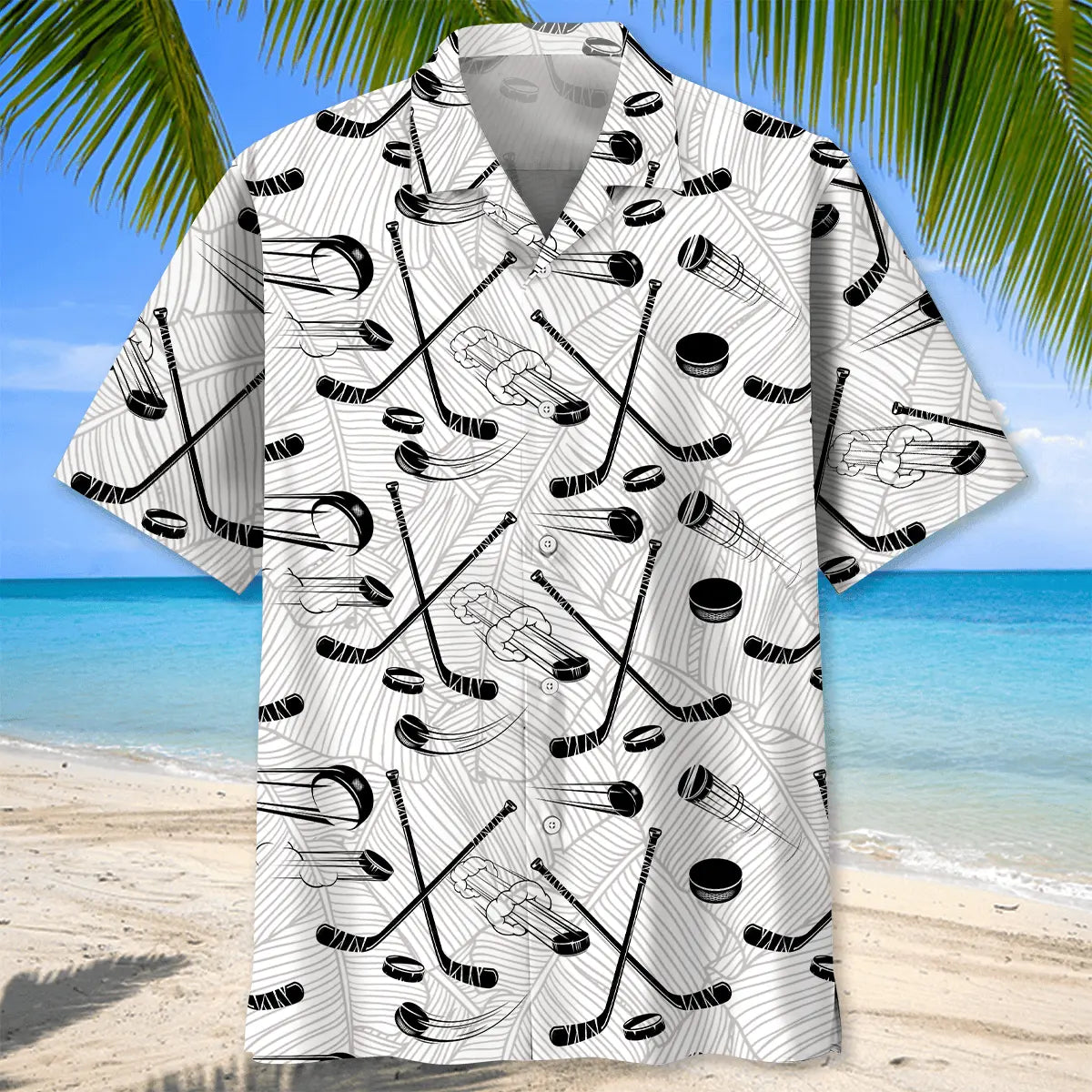 Some Men Are Just Born With Hockey In Their Soul Hawaiian Shirt For Beach Travel And Thoughtful Gifting