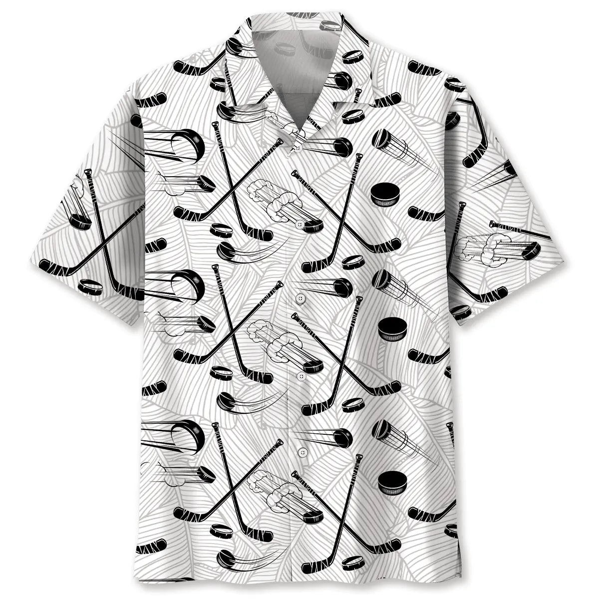 Some Men Are Just Born With Hockey In Their Soul Hawaiian Shirt For Coastal Festival, Family Vacation, And Summer Party Style