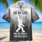 Funny Bigfoot Reflection Hawaiian Shirt For Tropical Holidays, Outdoor Gatherings, And Everyday Comfort