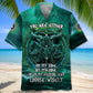 Nordic Warrior Spirit Hawaiian Shirt For Tropical Holidays, Outdoor Gatherings, And Everyday Comfort
