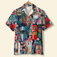 Floral Island Summer Sport Car Aloha Pattern Hawaiian Shirt For Racing Fans, Summer Outings, And Relaxed Vacation Wear
