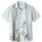 Summer Bamboo Beach Vacation Hawaiian Shirt For Summer Vacation, Beach Travel, And Casual Wear