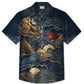 Summer Beach Clouds Dragon Vacation Hawaiian Shirt For Fantasy Fans, Resort Trips, And Imaginative Summer Style