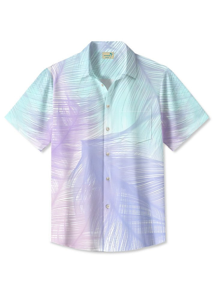 Summer Beach Coconut Tree Leaves Hawaiian Shirt For Beach Days, Summer Outings, And Thoughtful Gift Giving