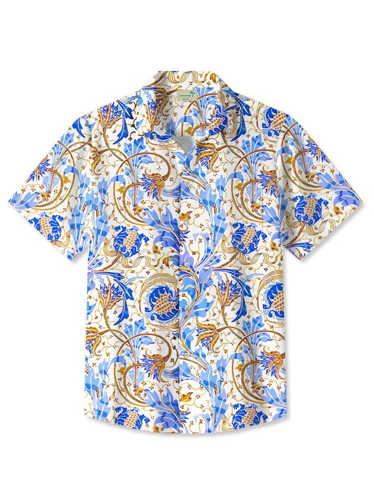 Summer Beach Plant Vineman Vacation Hawaiian Shirt For Island Vacations, Resort Wear, And Relaxed Seasonal Style
