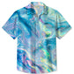 Hawaiian Shirt / Adults / S Summer Corrugated Metallic Rainbow Casual Vacation Hawaiian Shirt
