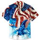 Summer Flag Independence Day Casual Beach Vacation Hawaiian Shirt