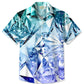 Summer Geometric Pattern 3D Art Crystal Casual Vacation Hawaiian Shirt