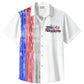 Summer Independence Holiday Flag Vacation Hawaiian Shirt For Winter Celebrations, Beach Travel, And Relaxed Holiday Wear