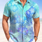 Hawaiian Shirt / Adults / S Summer Leaves Tropical Casual Vacation Hawaiian Shirt