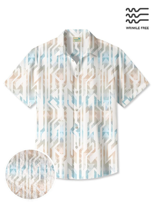 Summer Line Gradient Vacation Hawaiian Shirt For Beach Days, Coastal Adventures, And Thoughtful Gift Giving