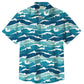 Summer Ocean Waves Animal Casual Vacation Hawaiian Shirt