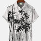 Summer Plant Bamboo Vacation Hawaiian Shirt For Resort Trips, Coastal Parties, And Warm Weather Style