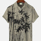 Summer Plant Bamboo Vacation Hawaiian Shirt For Resort Trips, Coastal Parties, And Warm Weather Style