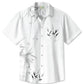 Summer Plant Bamboo Vacation Hawaiian Shirt For Summer Vacation, Beach Travel, And Casual Wear