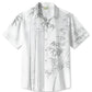 Tropical Summer Plant Bamboo Vacation Hawaiian Shirt For Summer Vacation, Beach Travel, And Casual Wear