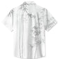 Tropical Summer Plant Bamboo Vacation Hawaiian Shirt For Summer Vacation, Beach Travel, And Casual Wear