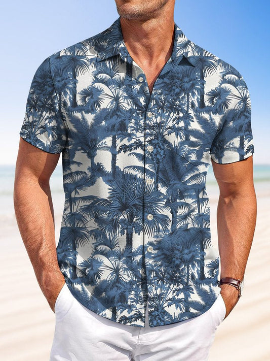 Tropical Summer Coconut Tree Vacation Hawaiian Shirt For Beach Days, Coastal Adventures, And Thoughtful Gift Giving