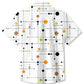 Tropical Summer Lines Geometric Pattern Vacation Hawaiian Shirt For Summer Vacation, Beach Travel, And Casual Wear