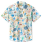 Tropical Summer Sea Beach Hawaiian Shirt For Island Getaways, Outdoor Gatherings, And Comfortable Summer Wear